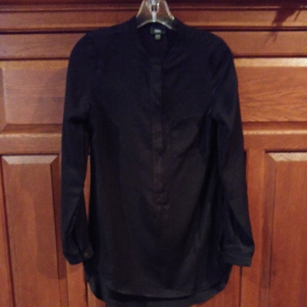 Mossimo XS Black Zip up Top